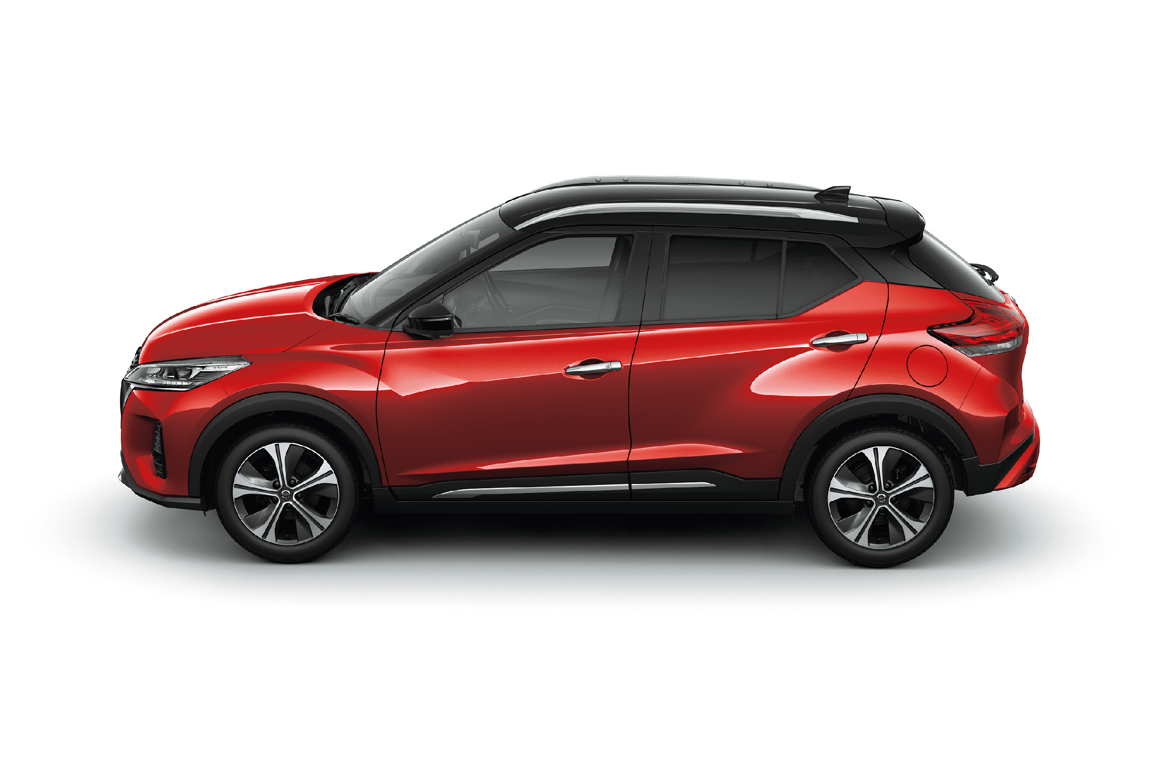 日産キックスラディアントレッド/ピュアブラック 2トーン