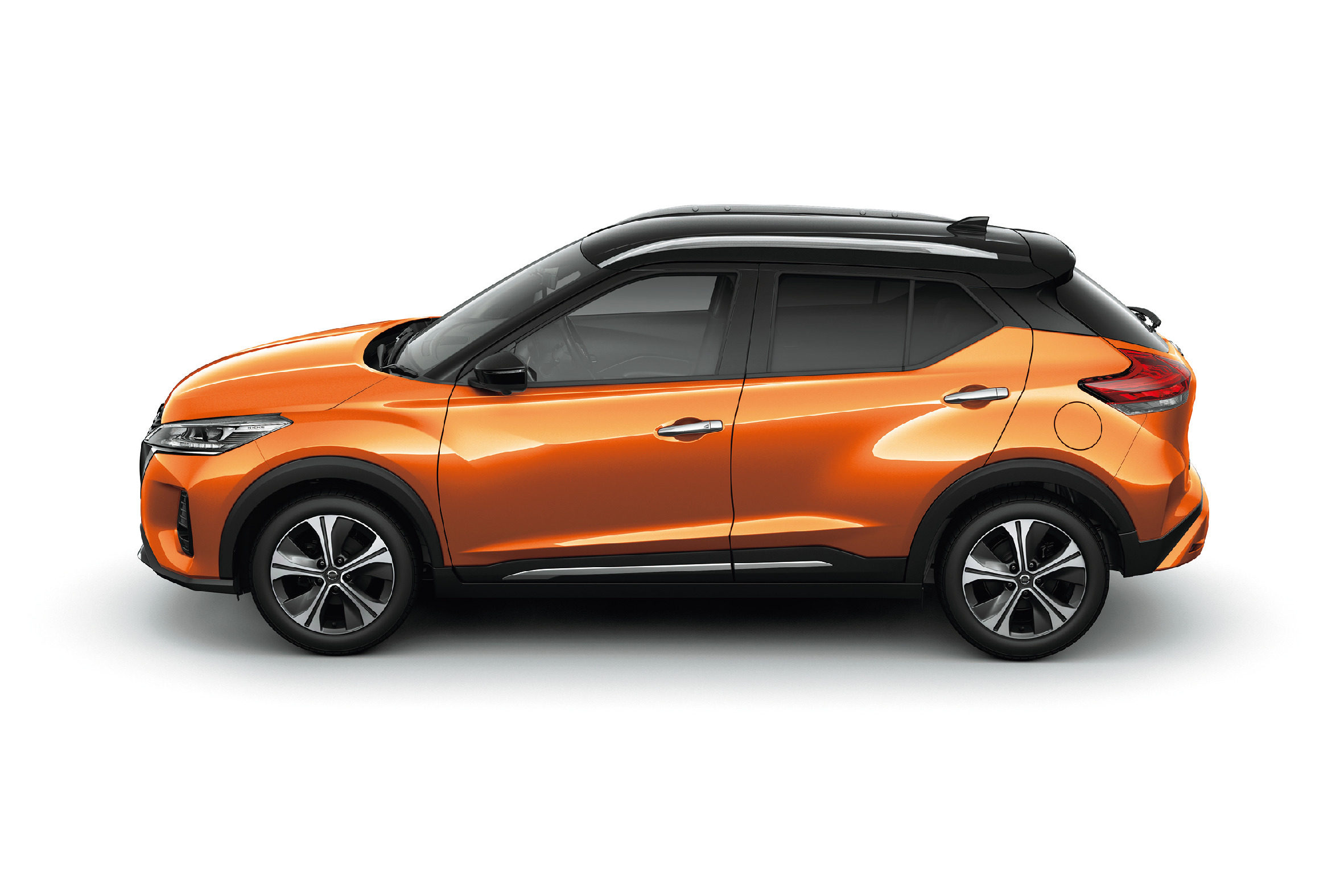 日産キックスプレミアムホライズンオレンジ/ピュアブラック 2トーン