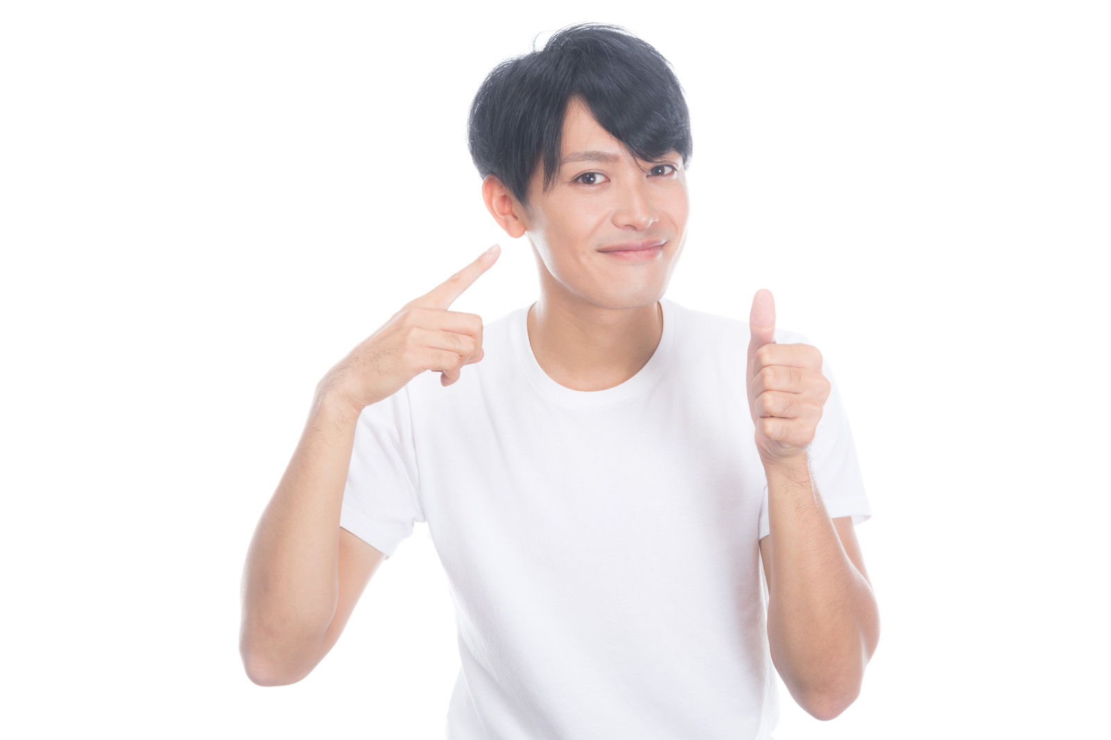 外眼筋を鍛える男