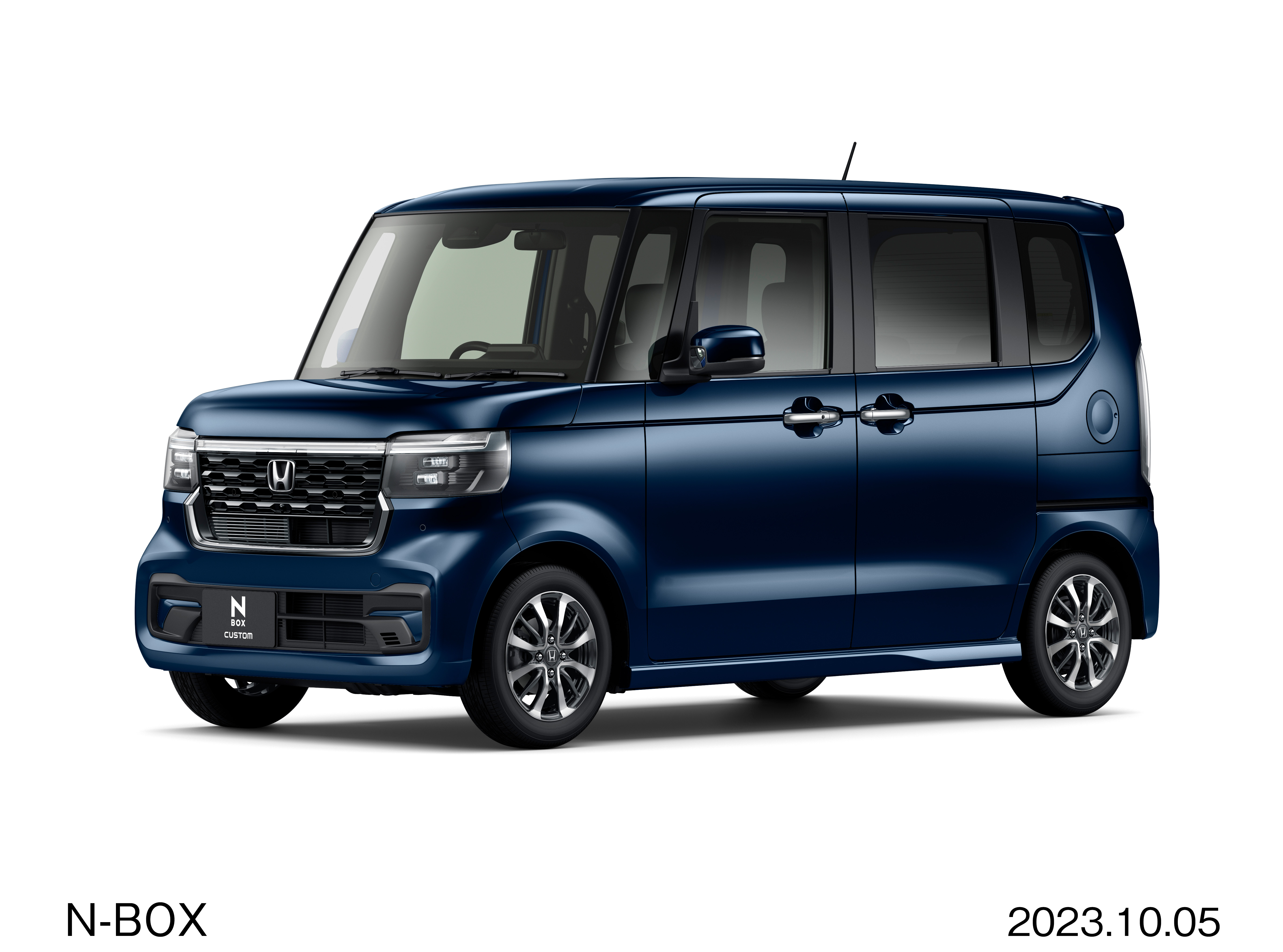 ホンダN-BOX CUSTOMのミッドナイトブルービーム・メタリック