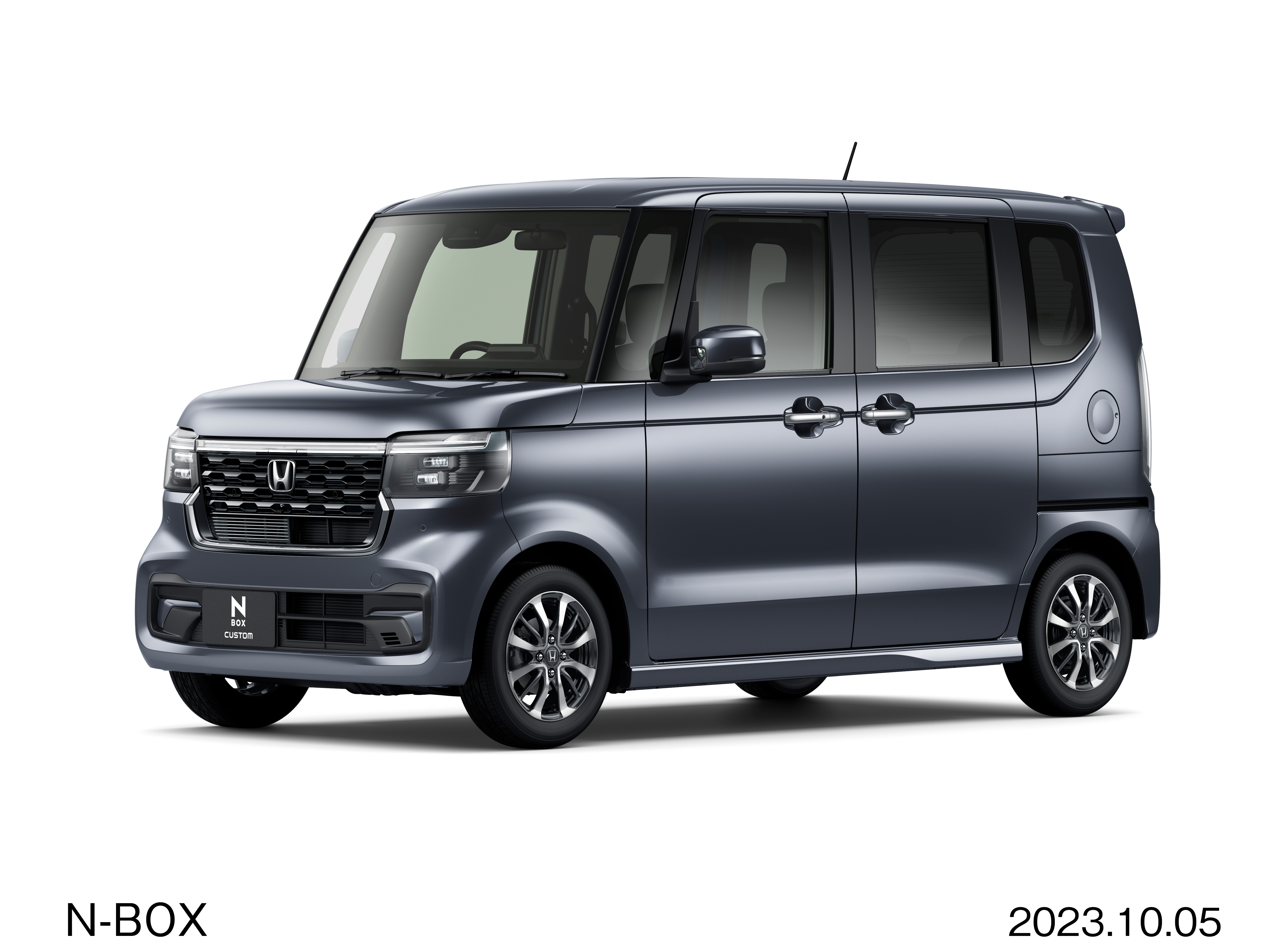 ホンダN-BOX CUSTOMのメテオロイドグレー・メタリック