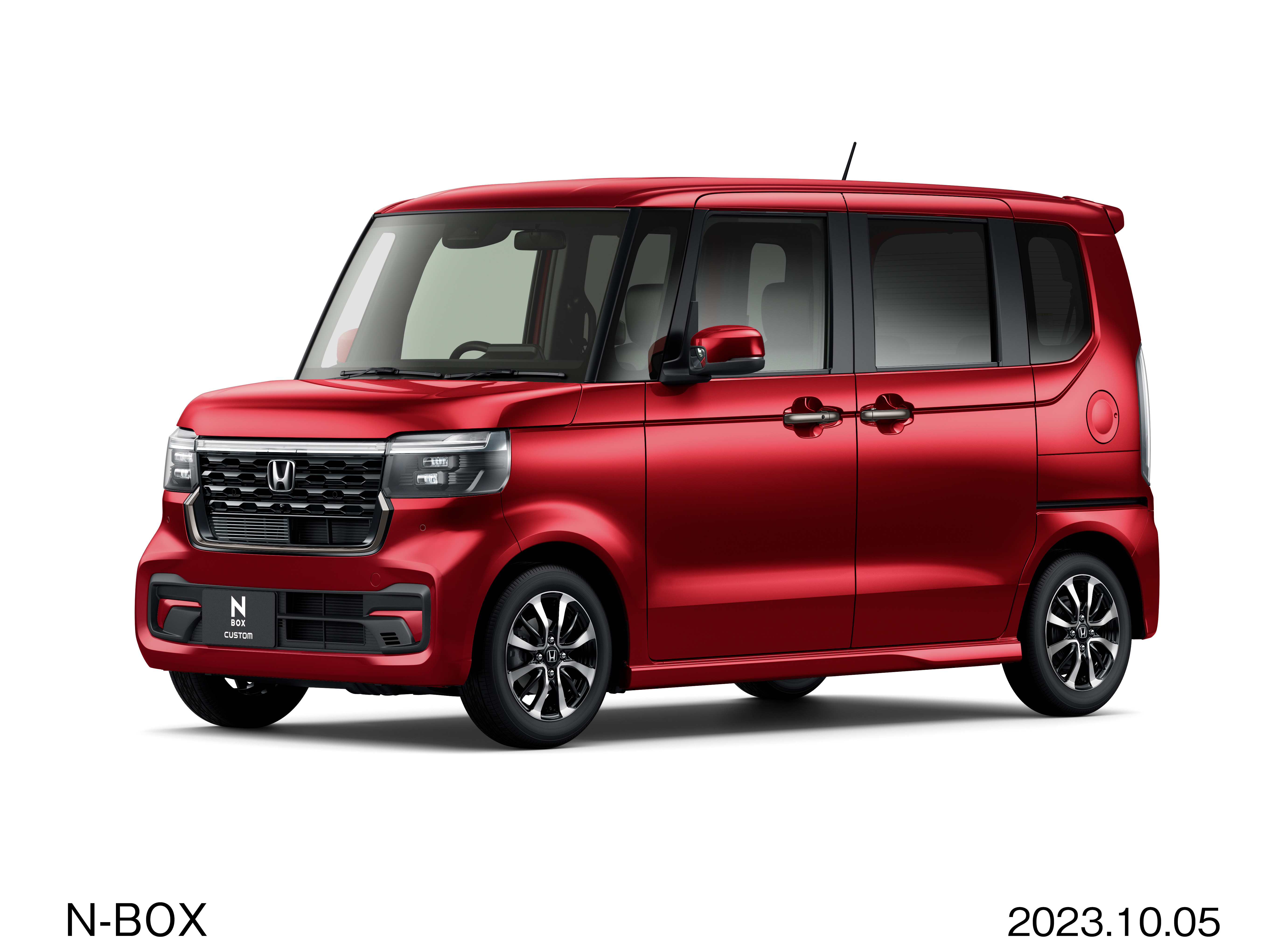 ホンダN-BOX CUSTOMのプレミアムクリスタルレッド・メタリック