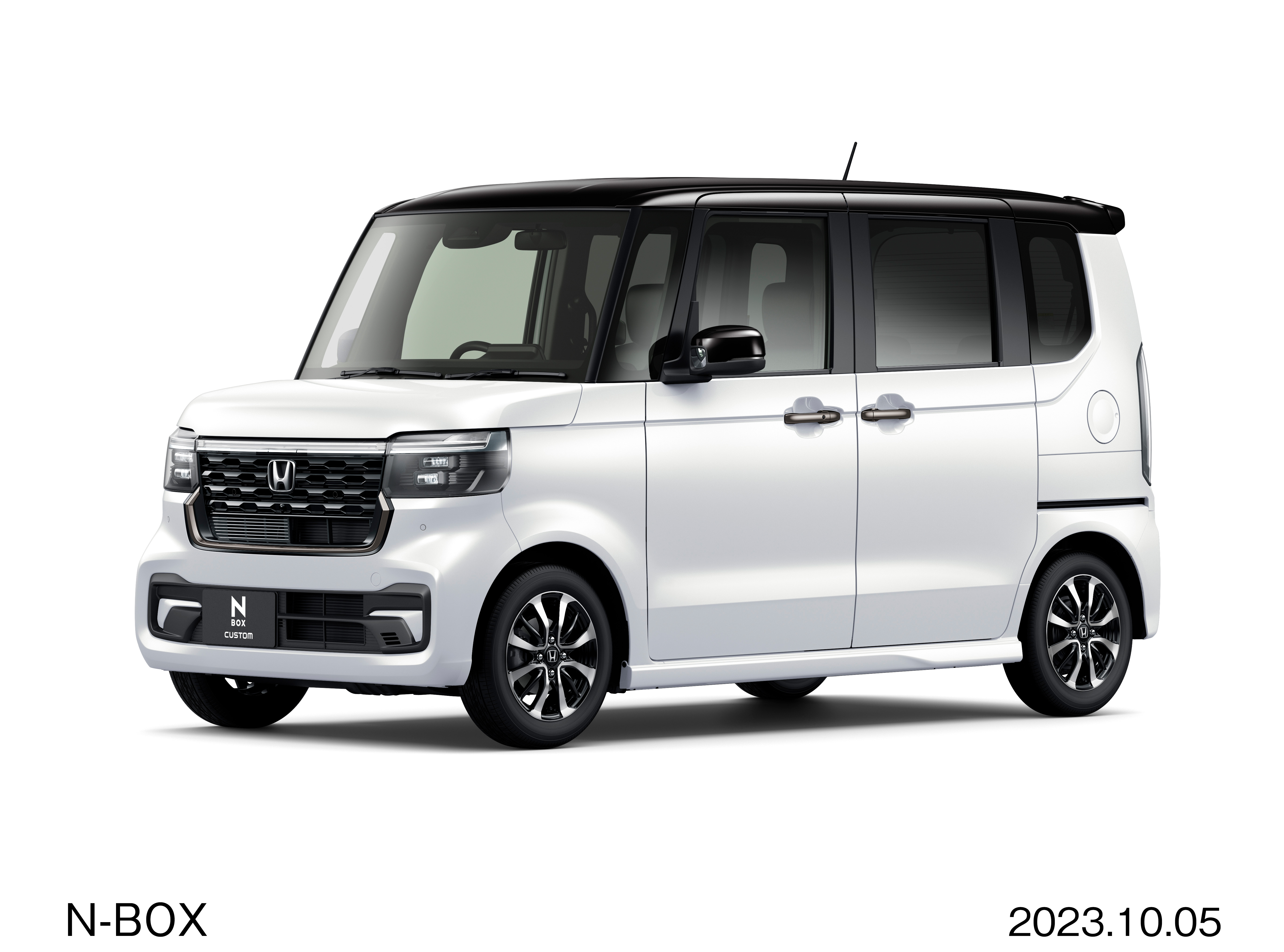 ホンダN-BOX CUSTOMのプラチナホワイト・パール＆ブラック