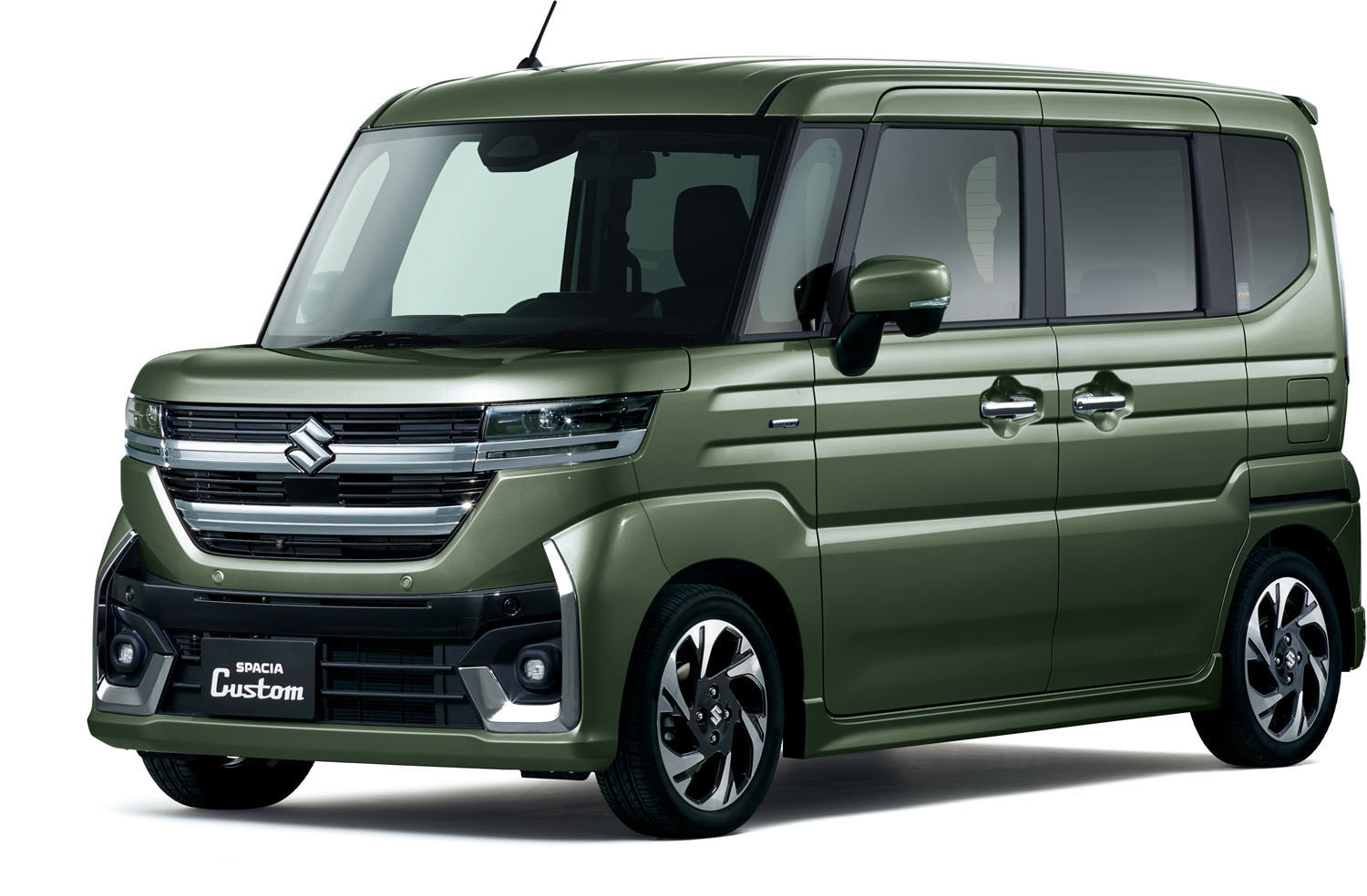 スズキスペーシア カスタム_HYBRID XSターボ・ HYBRID XS_クールカーキパールメタリック