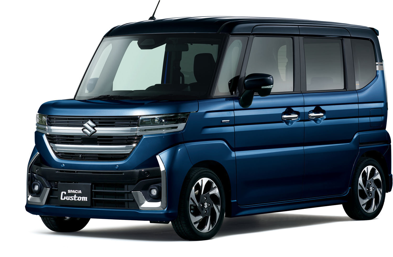スペーシア カスタム_HYBRID XSターボ・ HYBRID XS_インディゴブルーメタリック2 ブラック2トーンルーフ
