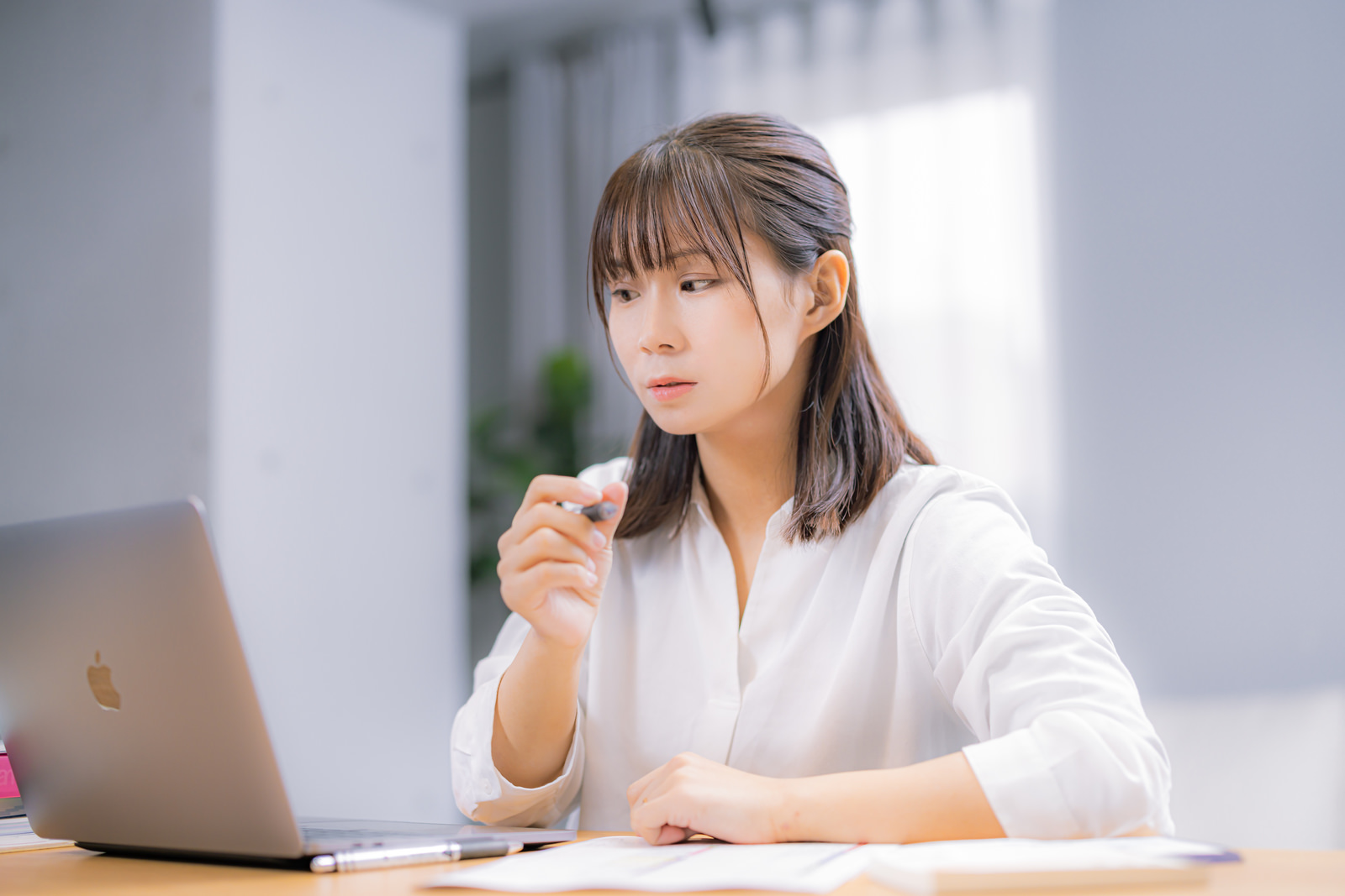 チェック女子。モデル：本坊実結
