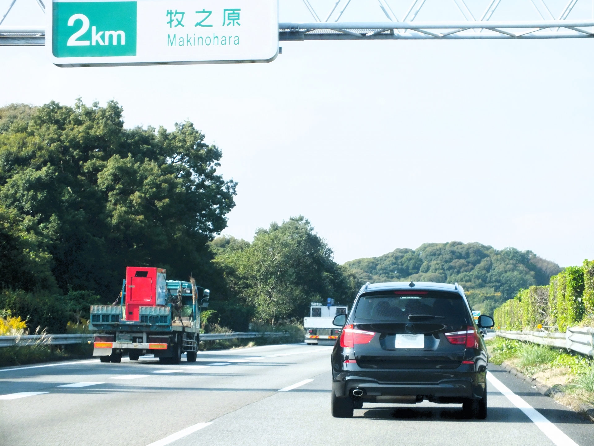 高速道路の牧之原まであと2km地点
